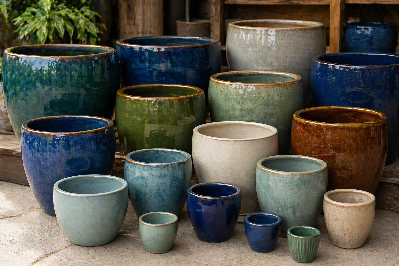 Glazed Ceramic Pots